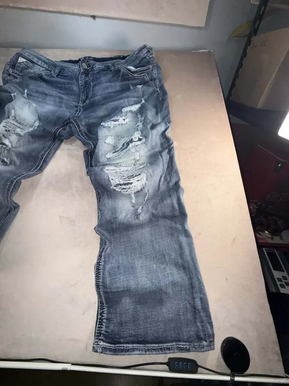 Salvage Supply Straight Relaxed Fit Distressed Jeans Size 44R (B1-2062)